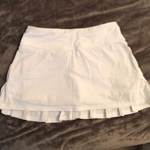 White Lululemon skirt!